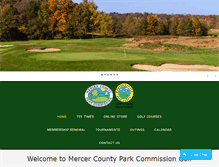Tablet Screenshot of golfmercercounty.com